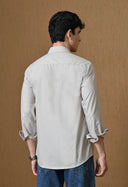 Men's Dusty Pink Cotton Blend Regular Fit Shirt